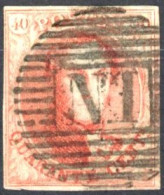 [O SUP] N° 12A, Bien Margé - Superbe Obl Centrale Ambulant 'N.I', Coba +50 € - 1858-1862 Medallions (9/12)