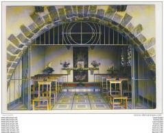 FORMAT 15X10,5 CM   NANCY  VANDOEUVRE  INTERIEUR DE LA PETITE CHAPELLE DE LA VIERGE DES PAUVRES  (RECTO/VERSO) - Vandoeuvre Les Nancy