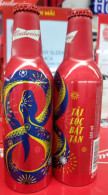 Budweiser Vietnam Viet Nam 355ml Empty Aluminium Beer Bottle : NEW YEAR OF SNAKE 2025 - Cerveza