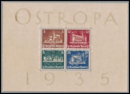 ** Deutsches Reich 1935 OSTROPA Blokk, A Szokásos Kicsit Bebarnult állapotban De TELJES EREDETI GUMIVAL ( A Blokkok Nagy - Other & Unclassified