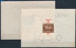 ** Deutsches Reich 1936-1937 Mi Blokk 4 + 8 (ráncok, Folt / Creases, Spot) (Mi EUR 222.-) - Other & Unclassified
