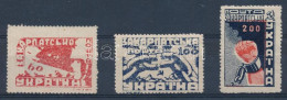**, (*) Kárpát-Ukrajna 1945 Mi 78A - 80A Sor (Mi EUR 140.-) - Other & Unclassified