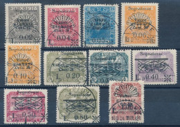 O Fiume 1921 Portó Bélyegek Mi 15 II - 20 II + Mi 21 I - 23 I + Mi 25 III + Mi 26 II (Mi EUR 388.-) - Other & Unclassified