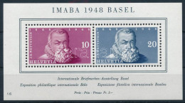 ** Svájc 1948 Mi Block 13 (Mi EUR 90,-) (ujjlenyomat / Finger Print) - Other & Unclassified