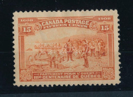 * Kanada 1908 Mi 90 (Mi EUR 140,-) (betapadás, Elvékonyodás, Foghiba / Gum Disturbance, Thin Paper, Short Perf.) - Other & Unclassified