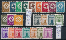 ** Deutsches Reich 1934-1942 Hivatalos Sorok Mi 132-143, 155-165 (Mi EUR 100,-) - Other & Unclassified
