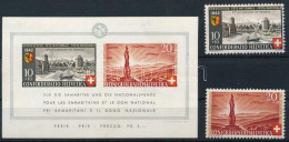 ** Svájc 1942 Mi 408-409 + Block 7 (Mi EUR 102,-) - Other & Unclassified