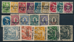O Deutsches Reich 1920 Mi 119-138 (Mi EUR 120,-) - Other & Unclassified