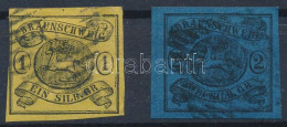 O Német államok - Braunschweig 1853/1856 Mi 6 + 7 (min. Mi EUR 150.-) - Other & Unclassified