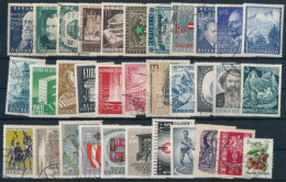 **, *, O Ausztria 1951-1961 33 Db Bélyeg Stecklapon - Other & Unclassified