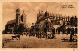 ** T2 Kraków, Krakkó, Krakau; Kosciól Maryacki, Rynek / Ringplatz / Market Square, St. Mary's Church, Tram - Unclassified