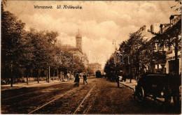 ** T2 Warszawa, Varsovie, Warschau, Warsaw; Ul. Królewska / Street, Tram, Automobile, Shop - Unclassified