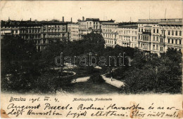 T2/T3 1906 Wroclaw, Breslau; Mathiasplatz, Nordostseite / Square (EK) - Unclassified