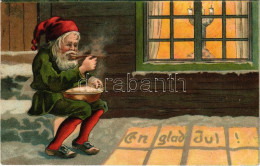 T2/T3 1906 En Glad Jul! / Christmas Greeting Art Postcard With Dwarf. Litho (EK) - Unclassified