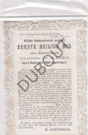 Delcampe - Devotieprent Met Kant - Heilige Eerste Mis - R. Goethals, Baarle 3 September 1900 (F716) - Imágenes Religiosas