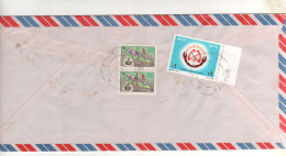 Delcampe - 3 Timbres , Stamps " Carte  ; Smoking Is Injurious To Health " Sur Lettre , Cover , Mail Du 07/05/? - Nepal