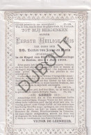 Delcampe - Devotieprent Met Kant - Heilige Eerste Mis - Victor De Leenheer, Eeklo 11 Juni 1900 (F666) - Imágenes Religiosas