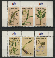 1985 COSTA RICA N° 410 à 415 Neufs ** (MNH). FLEURS FLOWERS ORCHIDEES ORCHIDS. TB - Costa Rica