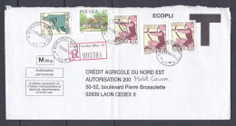 POLOGNE  - Enveloppe Avec 5 Timbres Oblitéré Gorzów Wielkopolski  Le 17 05  2010 - Lettres & Documents