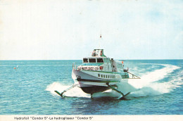Bateau * Hydrofoil CONDOR 5 * Hydroglisseur * Bateau Navire - Hovercraft