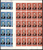 F12.270 1959 IMRE NAGY HELLAS 838-839 X 50 MNH.4.5 DR. SHEET OF 50,6 DR.BLOCKS OF 20,20 & 10. - Feuilles Complètes Et Multiples