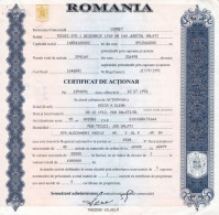 Romania, 1996, "COMMET" Company - Vintage Shareholder Certificate / Bond - A - C