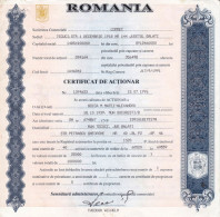 Romania, 1996, "COMMET" Company - Vintage Shareholder Certificate / Bond - A - C