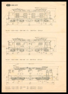* FEUILLE DOUBLE - PLAN SHÉMA LOCOMOTIVE ÉLECTRIQUE Re4/4 Ae6/6 Re6/6 Ae 3/5 Ae 3/6 Ae 4/7 SBB CFF TRAIN - CHEMIN DE FER - French