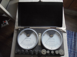 Ancien - Volts/Ampères Mètre Chauvin Arnoux Paris - Other Apparatus