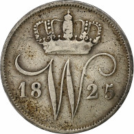 Pays-Bas, William I, 10 Cents, 1825, Argent, TB+, KM:53 - 1815-1840 : Willem I