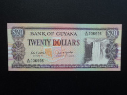 GUYANA : 20 DOLLARS   ND 1989    P 24d    SUP+ à Presque SPL - Guyana