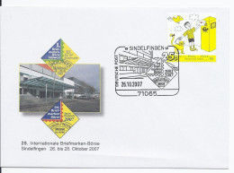 Delcampe - Tag Der Briefmarke (003712) Bund Brief Mit Sonderstempel Sindelfingen, Tag Der Briefmarke, Gestempelt 26.10.2007 - Post