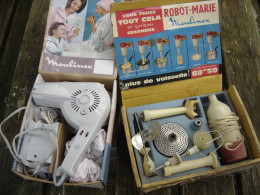 LOT 2 Coffrets SECHE CHEVEUX Et ROBOT MARIE Moulinex NON TESTES - Other Apparatus