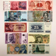 X10 Pcs Lot Mix, Bahamas, Poland, Russia And Other Countries (All UNC) #461# - Collections & Lots