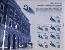 Espagne - 2022 - Pliego Premium 40 Aniversario Ley Orgánica Del Tribunal De Cuentas ** - Neufs