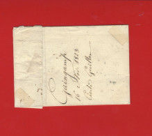 1823 LSC De Guingamp Marque Postale 21 GUINGAMP Bien Frappée Pour Angers Maine Et Loire Taxation Manuscrite V.SCANS - 1801-1848: Vorläufer XIX
