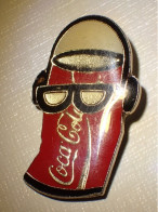 Pin's Buvez COCA COLA (boite + Lunette De Soleil) - Coca-Cola