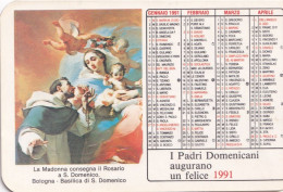 Delcampe - Calendarietto - Opera Vocazioni Domenicane - Bologna - Anno 1991 - Petit Format : 1991-00