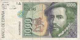 BILLETE DE 1000 PESETAS DEL AÑO 1992 DE HERNAN CORTES SERIE 4G (PIZARRO) - 1000 Pesetas