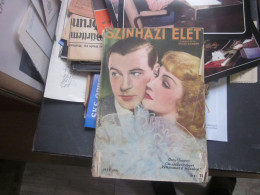 Szinhazi Elet Hungarian 1938 Gary Cooper Claudette Colbert 128 Pages - Cinéma & Télévision