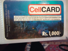INDIA   PREPAID ADVERTISING  CARDS GELL RS 1000 - India