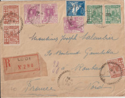 Delcampe - ALGERIE - 1928 - ENVELOPPE RECOMMANDEE De LODI (RARE !) => ROUBAIX - Brieven En Documenten