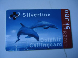 FRANCE    CARDS  ANIMALS  DOLPHINS   2  SCAN - Delphine