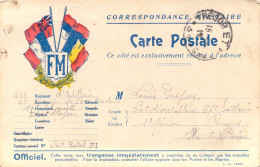Delcampe - Carte Postale - Correspondance Franchise Militaire - Soldat Desprez 50 è D'Artillerie 67é Batterie à RENNES. 1917 - Documents