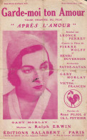 GARDE MOI TON AMOUR     PARTITION MUSICALE - Song Books
