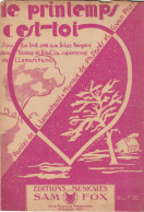 LE PRINTEMPS C EST TOI     PARTITION MUSICALE - Song Books