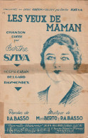 LES YEUX DE MAMAN      PARTITION MUSICALE - Song Books