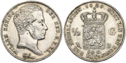 Netherlands Willem I 1/2 Gulden 1829-B - 1815-1840 : Willem I