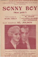 SONNY BOY    MON PETIT   AL. JOLSON    PARTITION MUSICALE - Song Books