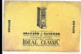 Buvard    Ideal   - - Etablissements  Grasser  Gaucher   45 - 47 Avenue De Segur Paris - Gas, Garage, Oil